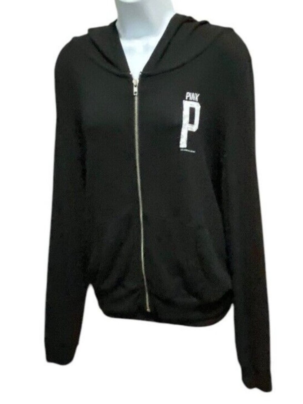 PINK Victoria's‎ Secret Hoodie Sweater S Womens Full Zip Y2K Collegiate Preppy